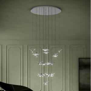 Eglo 390402 - Lampadario a sospensione con filo LED dimmerabile PARATEBUENO 17xLED/3W/230V cromo