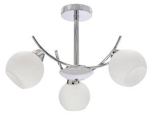 Lampadario a sospensione con supporto rigido AMOS 3xE27/40W/230V cromo lucido