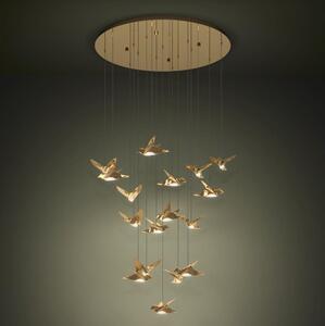 Eglo 390398 - Lampadario a sospensione con filo LED dimmerabile PARATEBUENO 17xLED/3W/230V oro