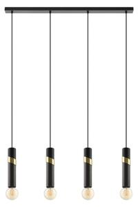 Eglo 39936 - Lampadario a sospensione con filo CEDRAL 4xE27/40W/230V nero/oro