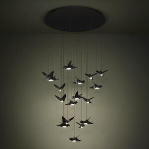 Eglo 390352 - Lampadario a sospensione con filo LED dimmerabile PARATEBUENO 17xLED/3W/230V nero