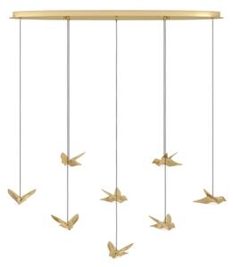 Eglo 390397 - Lampadario a sospensione con filo LED dimmerabile PARATEBUENO 8xLED/4,2W/230V oro