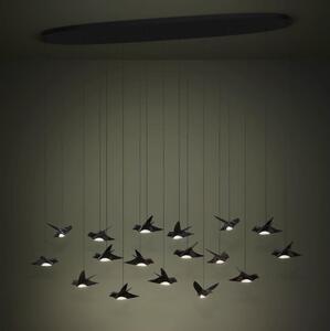 Eglo 390353 - Lampadario a sospensione con filo LED dimmerabile PARATEBUENO 17xLED/3W/230V nero