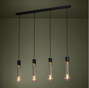 Eglo 39936 - Lampadario a sospensione con filo CEDRAL 4xE27/40W/230V nero/oro