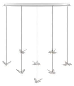Eglo 390401 - Lampadario a sospensione con filo LED dimmerabile PARATEBUENO 8xLED/4,2W/230V cromo