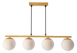 Lampadario a sospensione con filo CARRINE 4xE14/40W/230V marrone