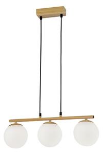Lampadario a sospensione con filo CARRINE 3xE14/40W/230V marrone