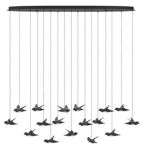 Eglo 390353 - Lampadario a sospensione con filo LED dimmerabile PARATEBUENO 17xLED/3W/230V nero