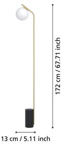 Eglo 39981 - Lampada con piedistallo BETULIA 1xE27/40W/230V oro
