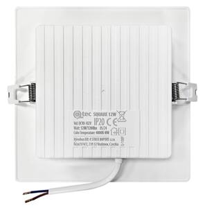 Lampada LED da incasso SQUARE LED/12W/230V 4000K 17x17 cm bianco
