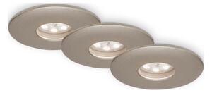 Briloner 7240-032 -SET 3xLED Lampada da incasso per bagno ATTACH LED/1,8W/230V IP44 cromo opaco