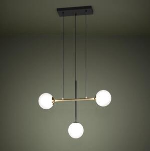 Eglo 390177 - Lampadario a sospensione con filo PAZ 3xE14/40W/230V oro/nero