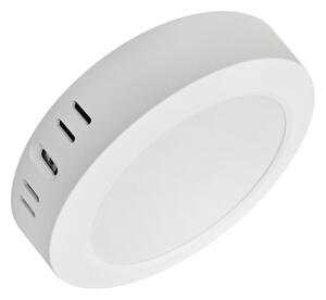 Plafoniera LED ROUND LED/12W/230V 4000K diametro 16,7 cm bianco