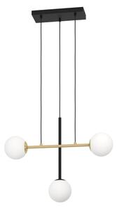 Eglo 390177 - Lampadario a sospensione con filo PAZ 3xE14/40W/230V oro/nero