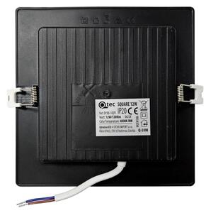 Lampada LED da incasso SQUARE LED/12W/230V 4000K 17x17 cm nero