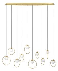 Eglo 390347 - Lampadario a sospensione con filo LED dimmerabile PORTOCOLOM 10xLED/3W/230V oro