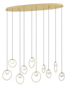Eglo 390347 - Lampadario a sospensione con filo LED dimmerabile PORTOCOLOM 10xLED/3W/230V oro