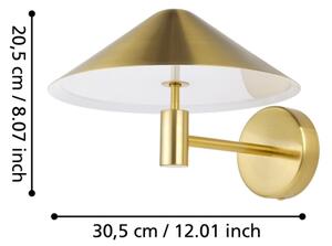 Eglo 390273 - Applique a LED PARAGUAY LED/12W/230V 3000K oro