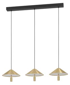 Eglo 390272 - Lampadario a sospensione con filo LED dimmerabile PARAGUAY 3xLED/12W/230V 3000K oro