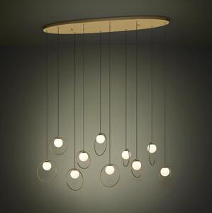 Eglo 390347 - Lampadario a sospensione con filo LED dimmerabile PORTOCOLOM 10xLED/3W/230V oro