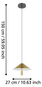 Eglo 390271 - Lampadario LED a sospensione con filo PARAGUAY LED/12W/230V 3000K oro
