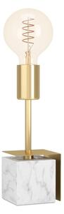 Eglo 390169 - Lampada da tavolo CARMITA 1xE27/40W/230V oro/bianco marmo