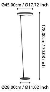 Eglo 390167 - Lampada da terra dimmerabile a LED CAREDARA LED/23W/230V 3000K