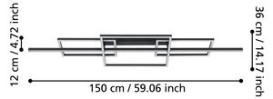 Eglo 390282 - Lampadario a plafone LED dimmerabile PUEBLA LED/34,5W/230V 3000K