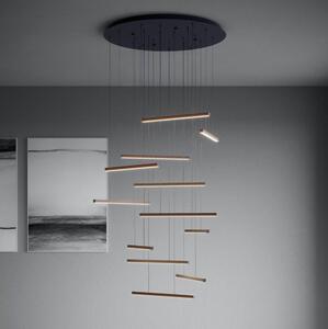 Eglo 390351 - Lampadario a sospensione con filo LED dimmerabile LINDOZA 12xLED/8,4W/230V 3000K