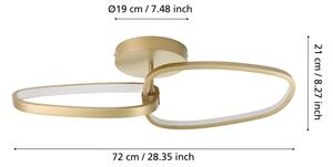 Eglo 390204 - Lampadario a plafone LED dimmerabile LODOSA LED/25W/230V 3000K