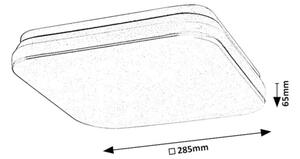 Rabalux 77137 - Plafoniera LED da soffitto per bagno con sensore LOWAR 18W/230V 3000K IP44