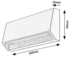 Rabalux 77109 - Applique a LED da esterno IBAR LED/3W/230V IP54