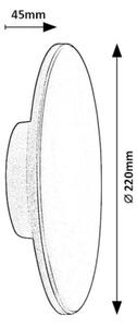 Rabalux 77151-Applique a LED da esterno RUST 15W/230V 2700/4000/6500K IP65 nero