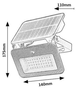 Rabalux 77159-LED Faretto solare LED 6W 3,7V sensore IP65 3000/4000/6500K