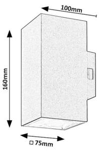 Rabalux 77157 - Applique a LED da esterno URFA LED/18W/230V IP65 nero