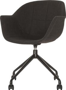Sedia in plastica Gant PU=2 pezzi nero/antracite