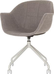 Sedia in plastica Gant PU=2 pezzi bianco/grigio