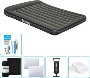 Materasso gonfiabile Bestway - 2 persone - 152 x 203 x 30 cm - Verde - accessori inclusi
