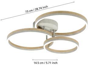 Eglo 39895 -Lampadario a plafone LED dimmerabile CADINARO LED/12,5W/230V + 2xLED/15,5