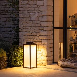Les Jardins Lanterna LED solare Tradition, corten, 65 cm