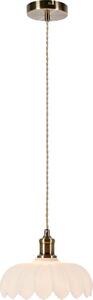 Markslöjd 108857 - Lampadario a sospensione con filo KURAGE 1xE27/40W/230V ottone/bianco