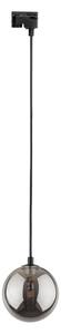 Lampadario su filo per sistema a binario TRACER 1xG9/8W/230V nero/fumé nero