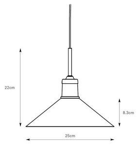 Markslöjd 108868 - Lampadario a sospensione con filo VELA 1xE27/40W/230V ottone/verde