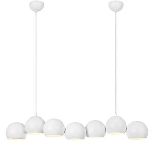 Markslöjd 108859 - Lampadario a sospensione con filo CUPOLO 7xE14/40W/230V bianco