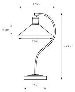 Markslöjd 108864 - Lampada da tavolo VELA 1xE27/40W/230V ottone/verde