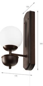 Brilagi - LED Applique COTTAGE 1xG9/40W/230V faggio/bianco