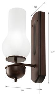 Brilagi - LED Applique COTTAGE 1xE14/40W/230V faggio/bianco