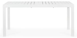 Tavolo da Giardino Allungabile 160/240x90x75 cm in Alluminio Hilde Bianco