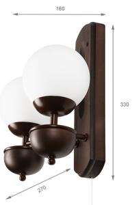 Brilagi - LED Applique COTTAGE 2xG9/40W/230V faggio/bianco