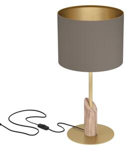 Eglo 390337 - Lampada da tavolo SANTANDRIA 1xE27/40W/230V marrone/oro
